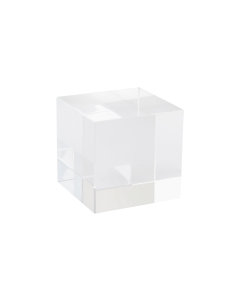 Cube en verre publicitaire