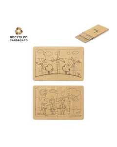 Puzzle publicitaire en carton recyclé