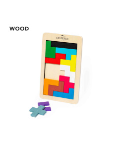 Puzzle Tétris  en bois coloré
