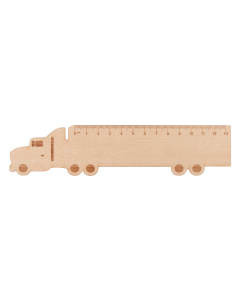 Règle publicitaire en bois pour enfant