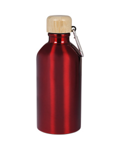 Gourde de 500 ml avec bouchon en bambou et mousqueton