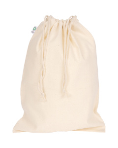 Pochon publicitaire personnalisé 20x25cm en coton biologique | 150 g