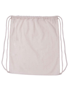 Sac à dos en coton avec cordons de serrage assorti