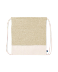 Sac à dos cordon personnalisé en coton Fairtrade