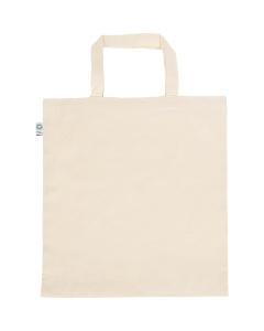 Sac en coton avec des anses courtes | 38 x 42 cm | 140 g