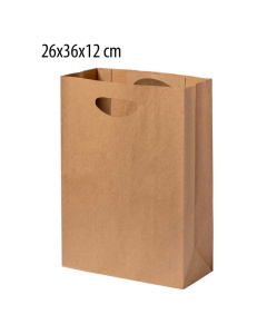 Sac en papier kraft publicitaire | 26×36×12 cm