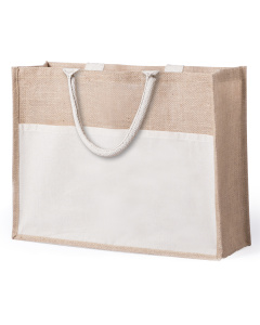Sac Cabas publicitaire en jute | 44,5 x 34 x 15 cm | 220gr