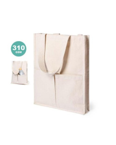 Tote bag en toile personnalisé avec poches 310 gr