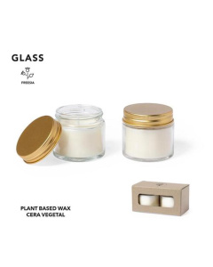 Set 2 bougies arôme de fleur de Fresia
