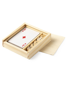 Coffret de jeux avec cartes et dés