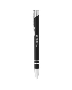 Stylo bille avec extérieur caoutchouté