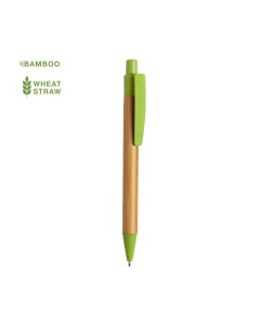 Stylo à bille en bambou et paille de blé