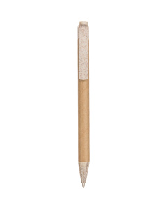 Stylo personnalisable en carton recyclé et paille de blé