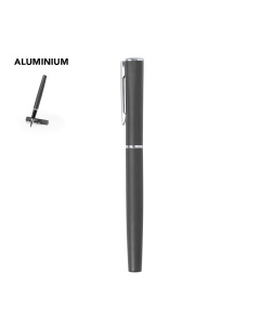 Stylo roller coloré avec capuchon en aluminium