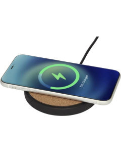 Chargeur sans fil 10 W en calcaire et liège