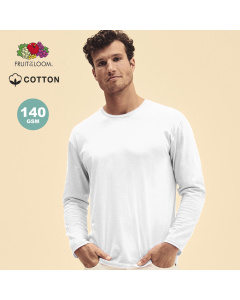 T-shirt homme manches longues Fruit of the Loom personnalisé