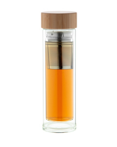 Thermos en verre à double paroi personnalisable
