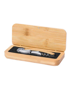 Tire-bouchon en bambou dans élégant coffret cadeau