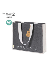 Tote bag en jute et coton recyclé
