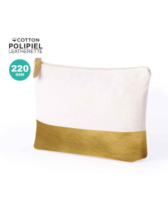 Trousse de toilette  220g métallisée en éco-cuir