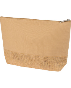 Trousse de toilette en jute publicitaire